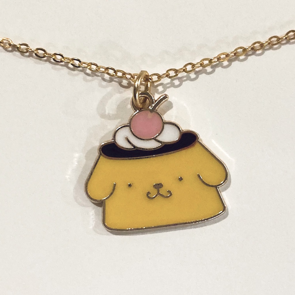 Handmade Pompompurin Sundae Pendant Necklace